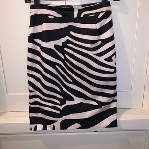 H&M Zebra Pencil Skirt